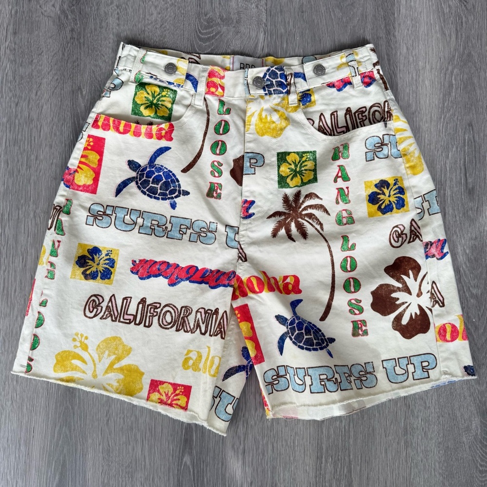 BDG Multicolor Graphic Print Shorts